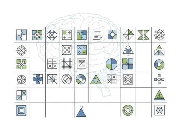 Diagram showing standardized cognitive test structure.