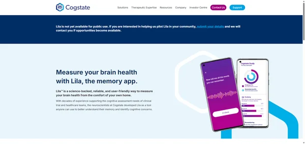Lila Memory App by Cogstate