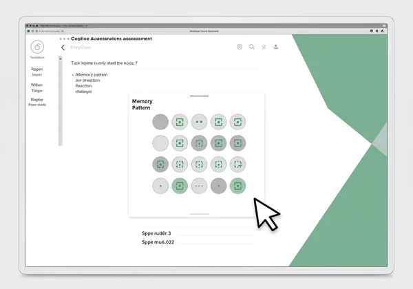User-friendly online cognitive test platform interface