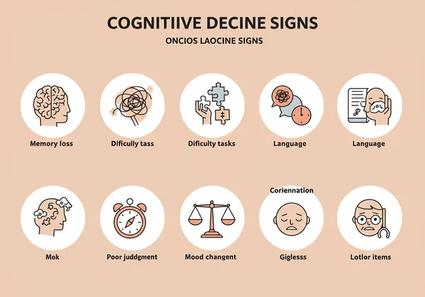 memory loss, problem-solving, language.