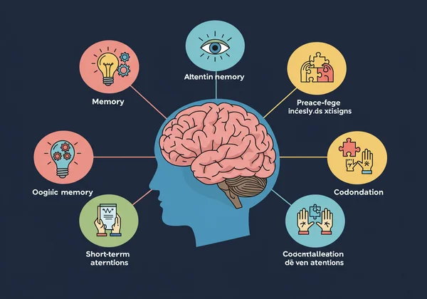 Visualizing 22 cognitive skills like memory, attention.
